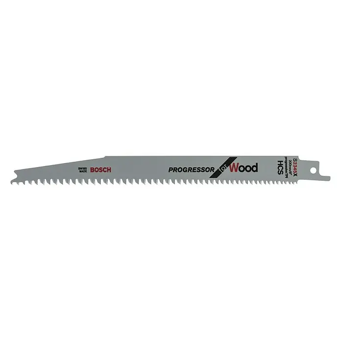 Bosch Professional Hoja de sierra de sable S 2345 X Progressor for Wood - Madera, 2 ud., Largo: 200 mm