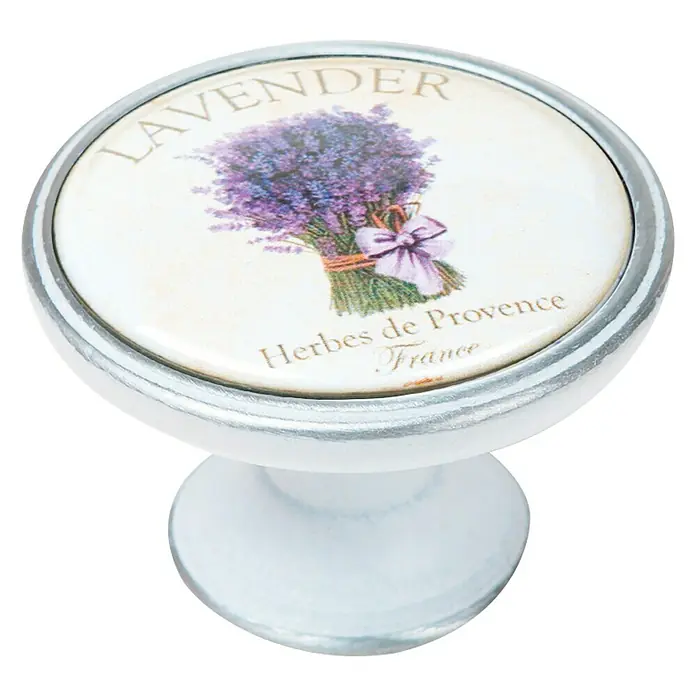 Nesu Pomo para muebles Lavanda - Ø x Al: 37 x 26 mm