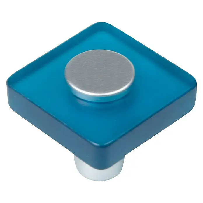 Nesu Tirador para muebles 621AZ - L x An x Al: 3 x 2,6 x 1,2 cm, Plástico, Azul