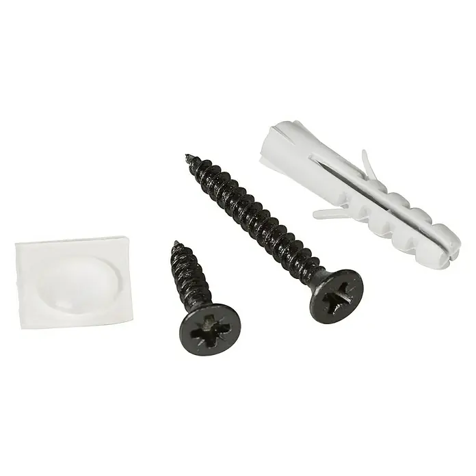 Rei Set de tornillos y tacos 1470 - 4 pzs., Negro