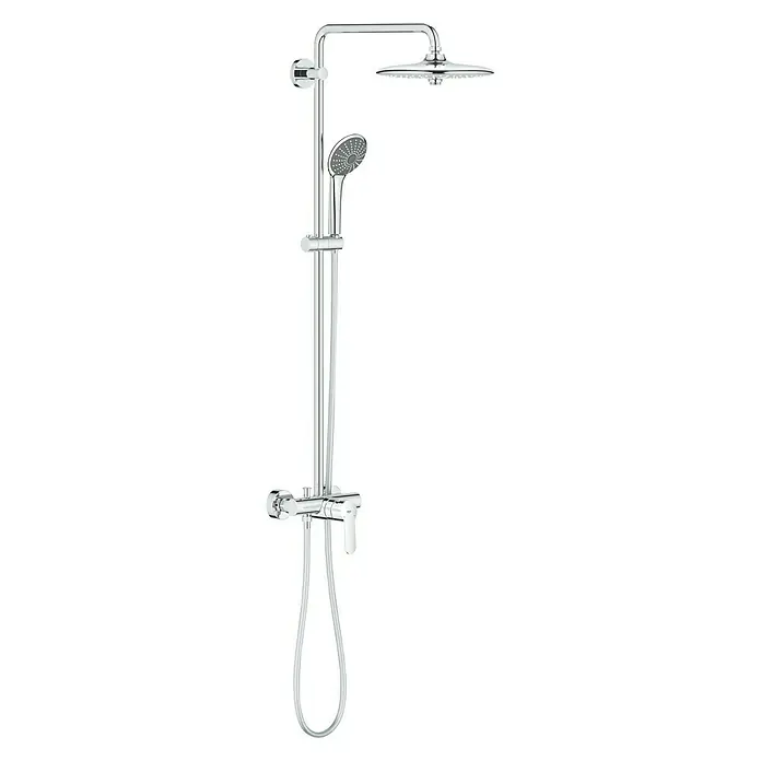 Grohe Sistema de ducha Vitalio Joy - Con grifo monomando, Distancia entre orificios: 101,2 cm, Número de tipos de chorro: 4 ud., Cromo