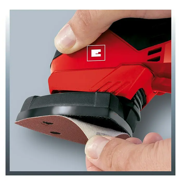 Einhell Deltaschleifer TC-DS 19 - 190 W, Schleifplatte: 90 x 90 x 90 mm mit Klettverschluss