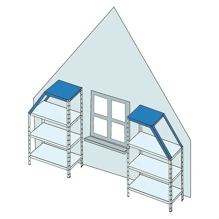 Regalux Winkelprofil - L x B x H: 4 x 4 x 150 cm, Verzinkt - Vorderansicht