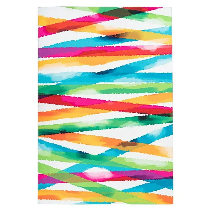 Kayoom Flachgewebeteppich Galaxy - Bunt, 240 x 170 cm, 100 % Polyester - Ansicht von oben