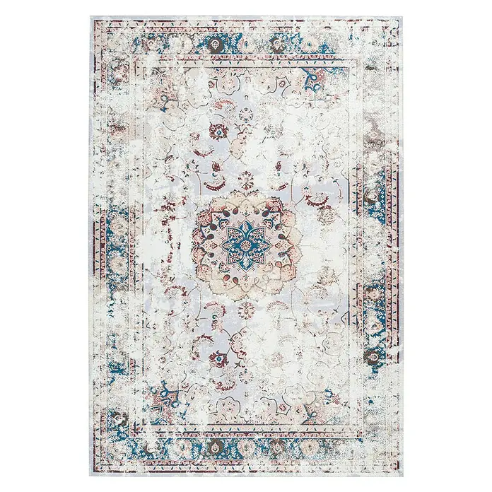 Kayoom Flachgewebeteppich Galaxy - Multi/Blau, 240 x 170 cm, 100 % Polyester - Ansicht von oben