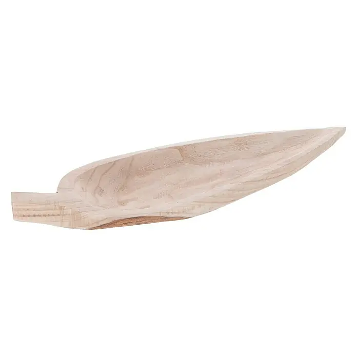 Holzschale Blattform - L, Holz