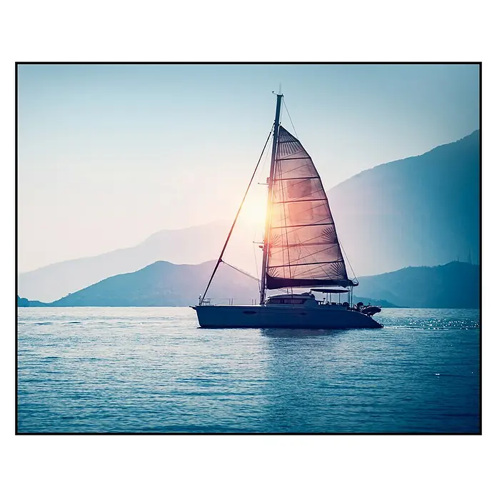 Cuadro Velero Atardecer - Velero, An x Al: 50 x 40 cm