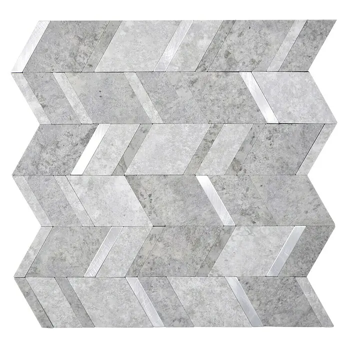 Selbstklebemosaik SAM 4AR42CLG - 28 x 29 cm, Vinyl, Grau - Vorderansicht