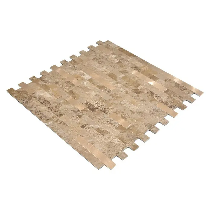 Selbstklebemosaik SAM 4IL26LBG - 30 x 29 cm, Vinyl, Braun - Ansicht von oben