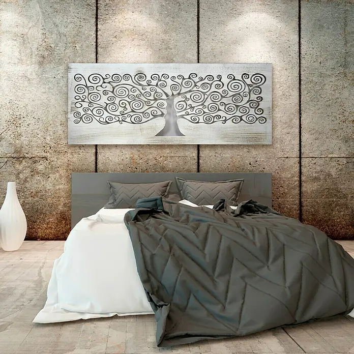 Cuadro de madera Mándala 150 - Mosaico, An x Al: 150 x 60 cm