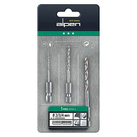 Alpen  Metallbohrer-Set APM 3