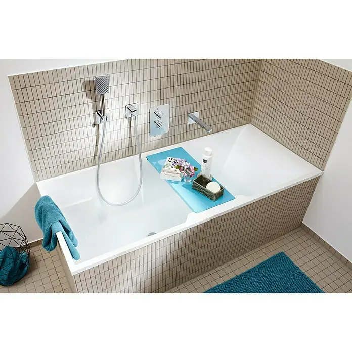 Mozaïektegel stroken Uni CU ST 041 - 29,7 x 29 cm, Beige, Mat - Sfeeropname