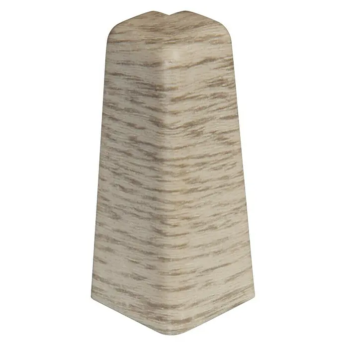 Egger Außenecke - Eiche Hellgrau, 2 Stk., Passend für: Egger Sockelleisten 17 x 60 mm