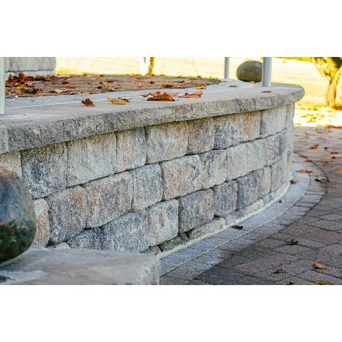 Seesteiner Mauerstein Karo Felsino - Muschelkalk, L x B x H: 30 x 20 x 14 cm, Beton