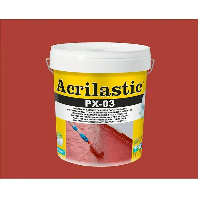 Baixens Impermeabilizante Acrilastic PX-03 - Rojo, 4 l