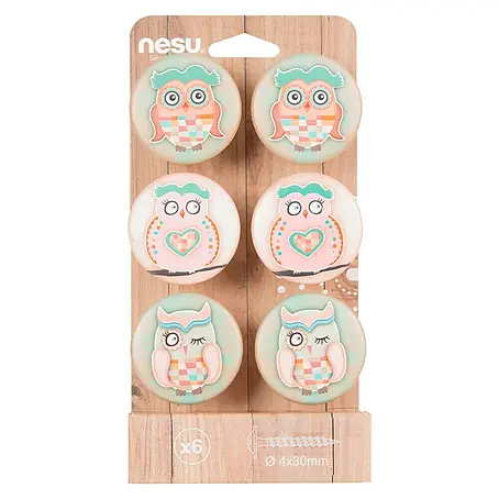 Nesu  Set de pomos para muebles 748SU 6 uds.