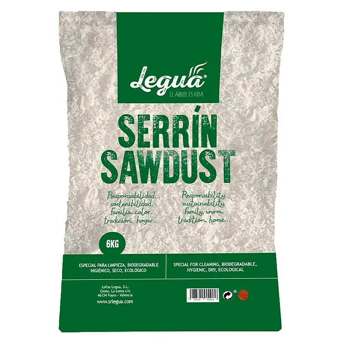 Serrín - Masa neta: 6 kg, Madera de pino