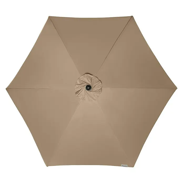 Doppler Active Kurbelschirm Auto Tilt - Greige, Durchmesser: 280 cm - Ansicht von oben