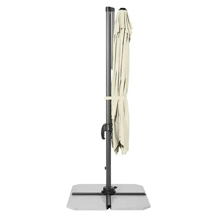 Derby Ravenna Pendelschirm Ax - Natur, L x B: 268 x 268 cm - Vorderansicht