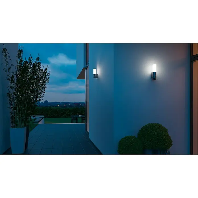 Steinel LED vanjska svjetiljka sa senzorom pokreta - 11,3 W, D x Š x V: 13,1 x 7,8 x 26 cm, Antracit, Topla bijela