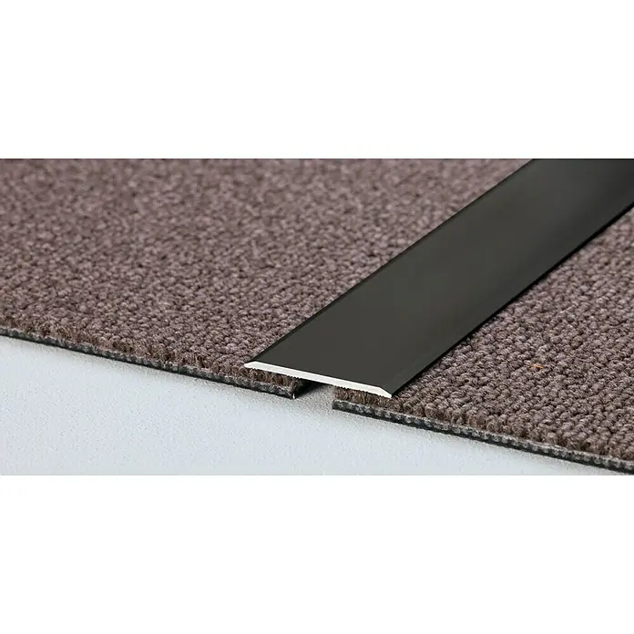 LOGOCLIC Übergangsprofil 115 - Schwarz, 0,9 m x 40 mm x 2 mm, Montageart: Kleben - Detailaufnahme