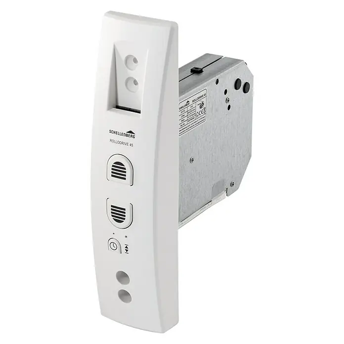 Schellenberg Rollladen-Gurtwickler Rollo Drive 45 - Unterputz, Gurtbreite: 23 mm, Lochabstand: 135 mm - 165 mm - Diagonale Ansicht