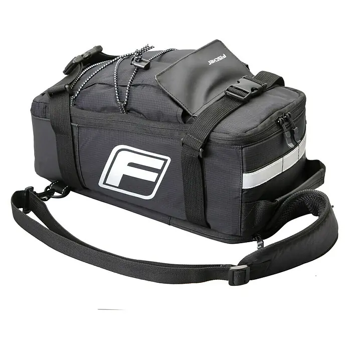Fischer Gepäckträgertasche 2 in 1 - L x B x H: 18 x 16 x 32,5 cm - Rechte Seitenansicht