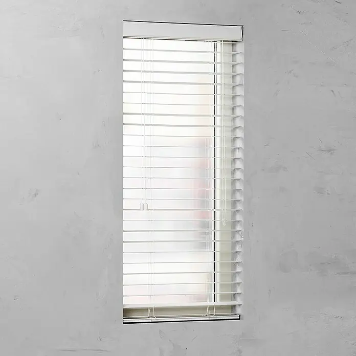 Jalousie - B x H: 75 x 240 cm, Weiß - Vorderansicht