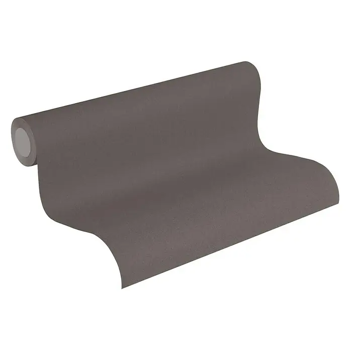 AS Creation Metropolitan Stories Vliestapete Uni-Flat - Braun, Uni, 10,05 x 0,53 m - Vorderansicht