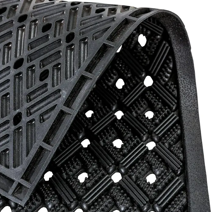 Astra Gummimatte Dynamic II - Schwarz, 45 x 75 cm, 100 % Gummi - Detailaufnahme