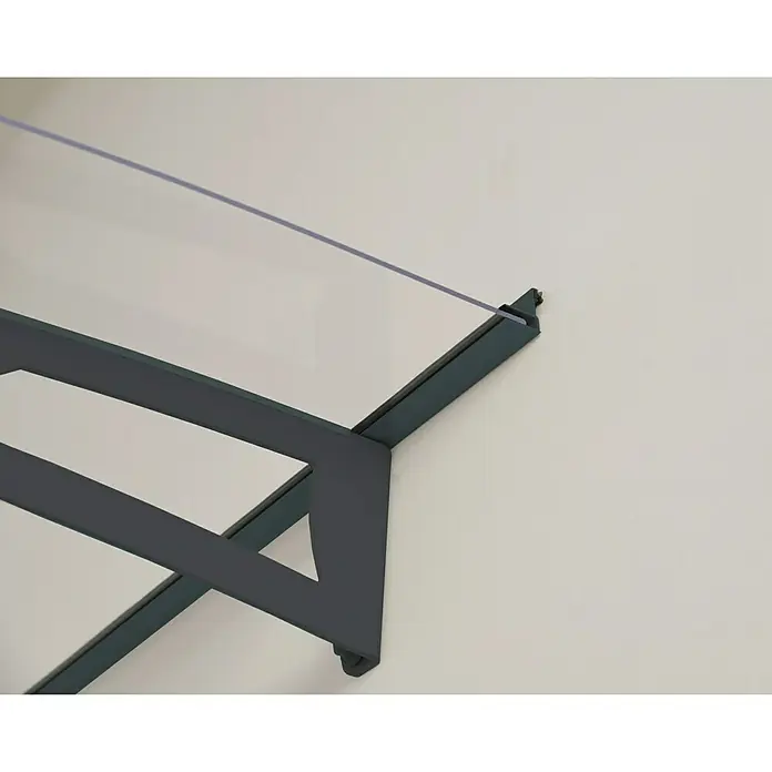 Palram – Canopia Pultvordach Aquila - 4.120 x 915 x 175 mm, Farbe Träger: Anthrazitgrau