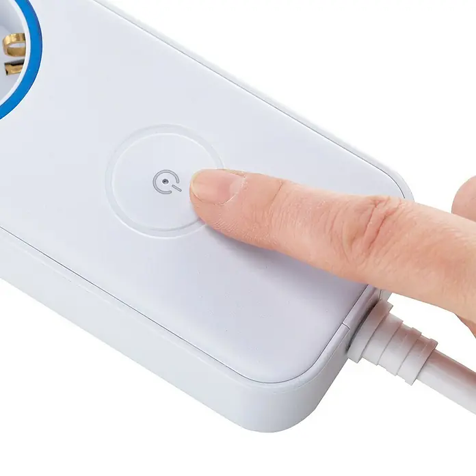 Blaupunkt Steckdosenleiste - Anzahl Steckdosen Schuko: 4 Stk., Weiß, 2 m, 2 USB-Anschlüsse - Detailaufnahme