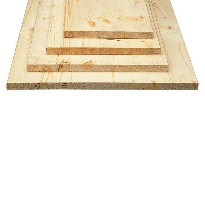 Masivna drvena lijepljena ploča - Smreka, D x Š x D: 80 x 40 x 1,8 cm - Pogled s lijeve strane