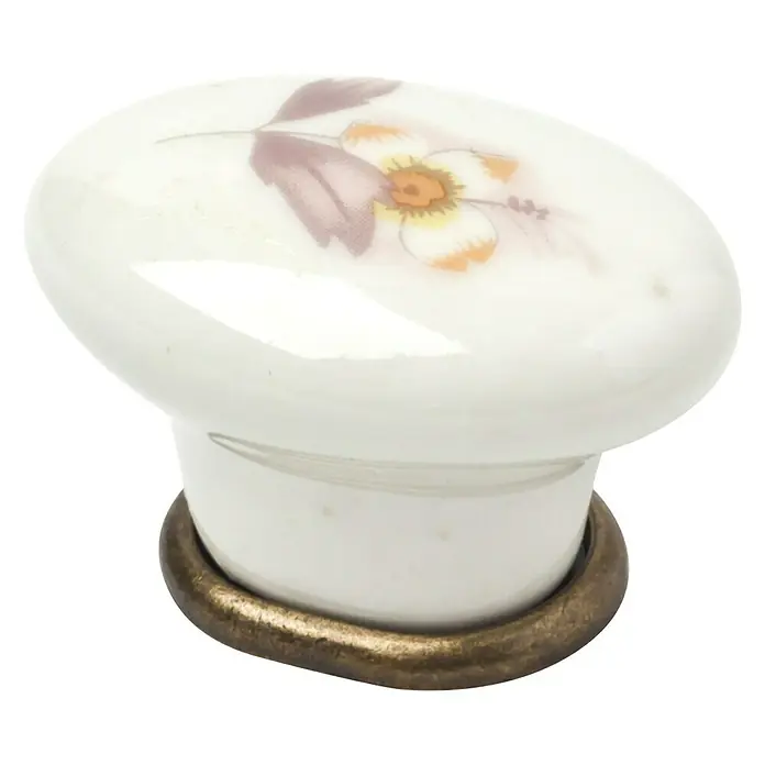 Rei Set de tiradores para muebles - L x An x Al: 41 x 28 x 25 mm, Porcelana