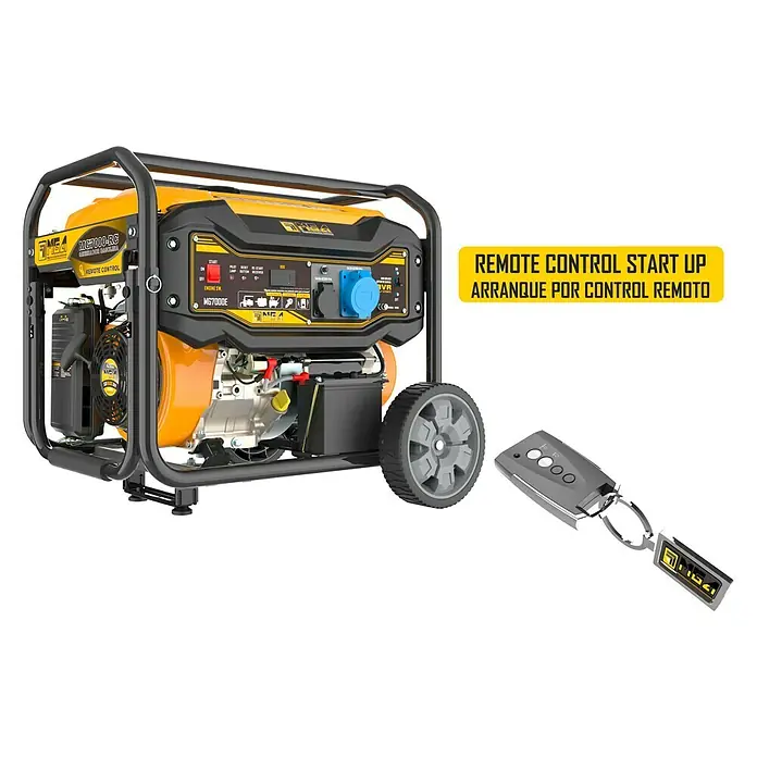MGA Generador MG7000 E-Start - 6.500 W, Volumen del depósito: 21 l
