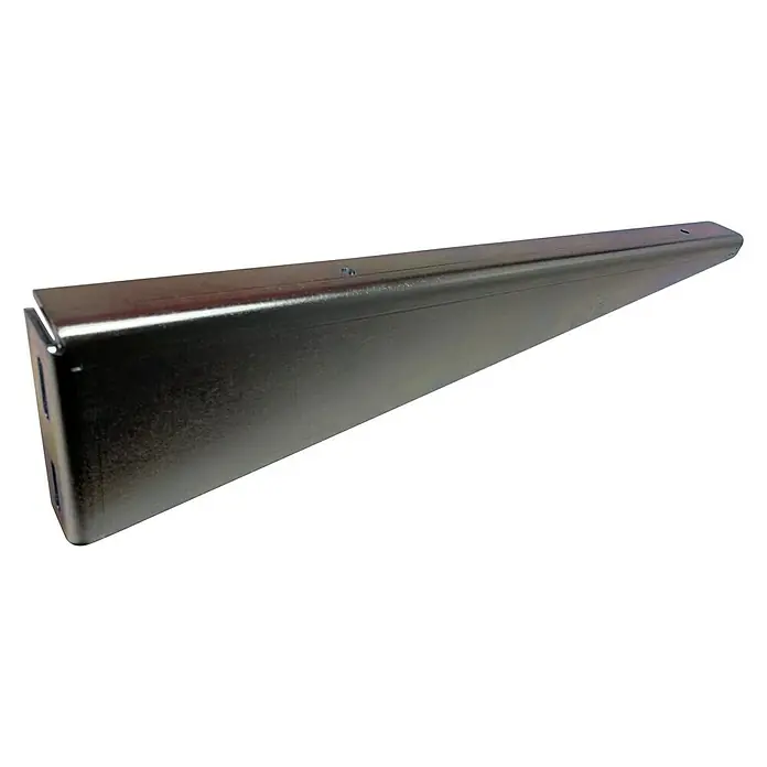 Set de soportes de pared para estantes - L x An x Al: 39 x 2,5 x 8 cm, Negro