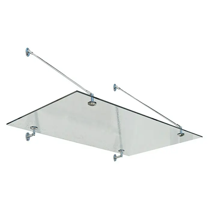 Palram – Canopia Vordach Taurus - 1.400 x 900 x 400 mm, Farbe Träger: Silber