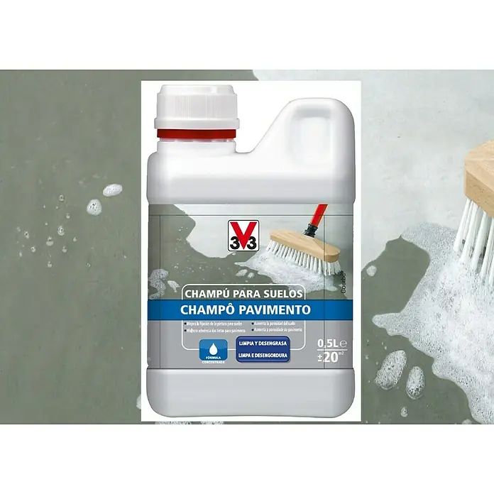 V33 Jabón limpiador de suelos - 500 ml, Bidón