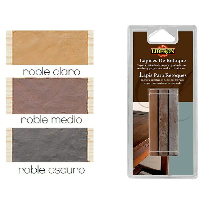 Libéron Lápiz para retoque - Roble, 3 uds.