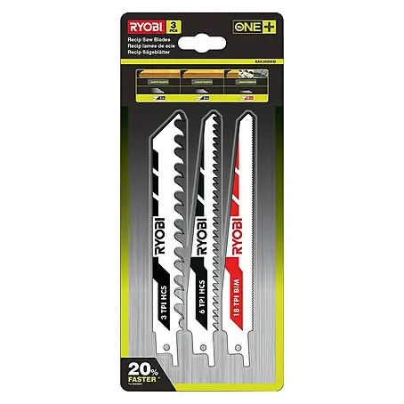 Ryobi ONE+ Juego de hojas de sierra de calar RAK3RBWM