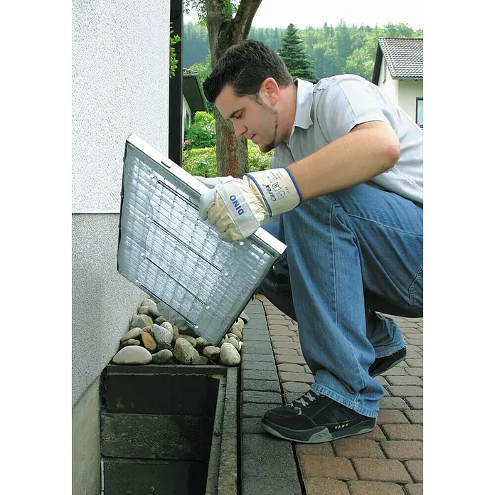 Schellenberg Lichtschachtabdeckung - B x H: 60 x 135 cm, Aluminium - Vorderansicht