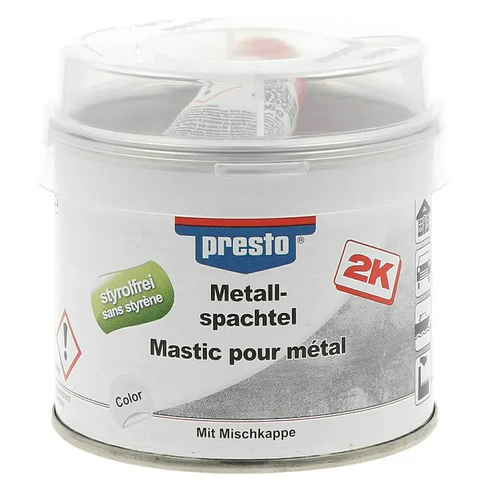 Presto Metallspachtel - Grau, 250 g - Vorderansicht