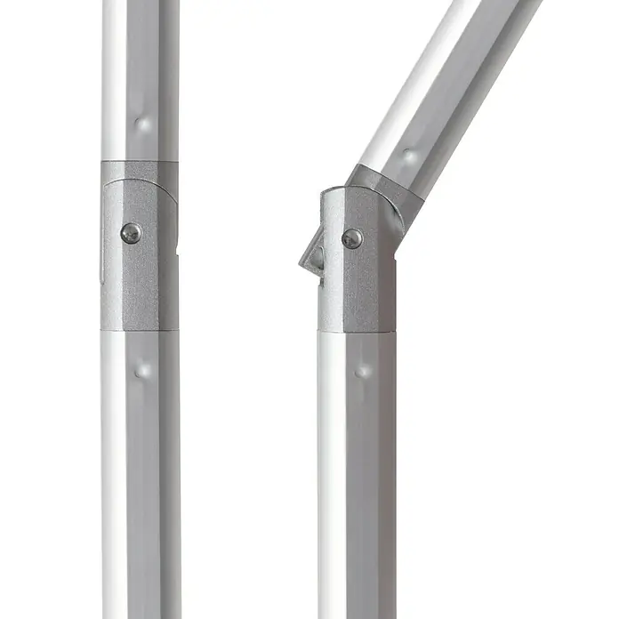 Doppler Expert Kurbelschirm Auto Tilt - Hellgrau, Durchmesser: 280 cm - Detailaufnahme