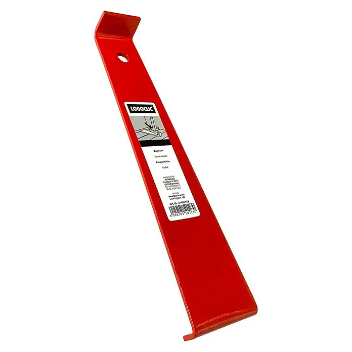 LOGOCLIC Metalna poluga za postavljanje laminata s filcom - 300 x 75 x 4 mm