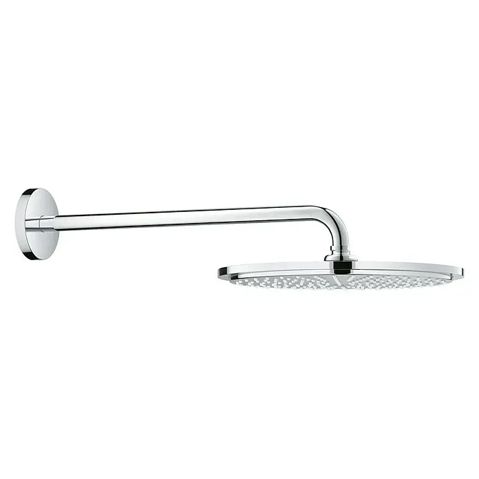 Grohe Kopfbrausen-Set Rainshower Cosmopolitan 310 - Durchmesser: 31 cm, Ausladung: 42,2 cm, 24 l/min bei 3 bar, Chrom - Rechte Seitenansicht