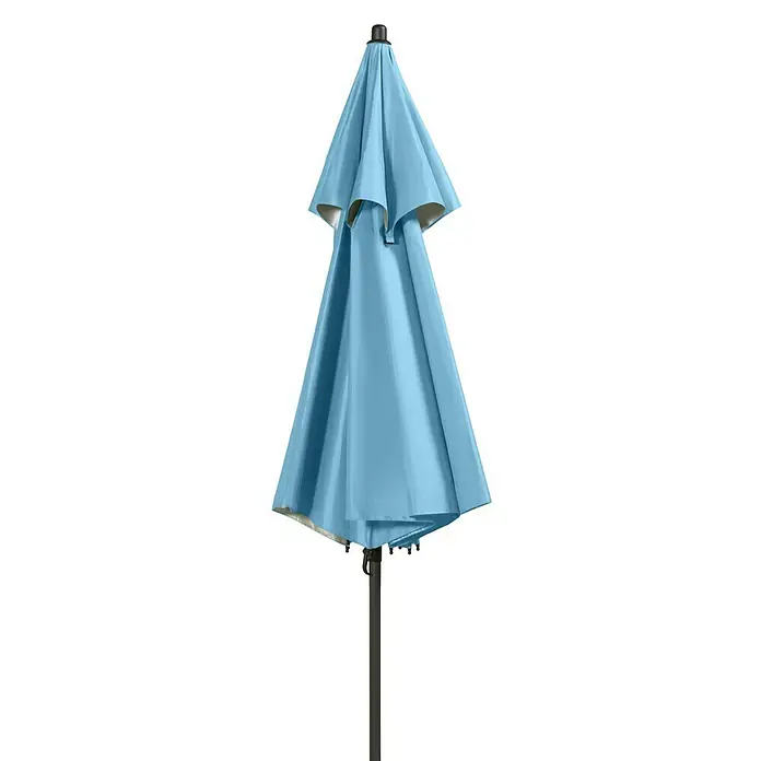 Derby Sonnenschirm Windprofi - Blau, Anthrazit, Durchmesser: 200 cm - Rechte Seitenansicht
