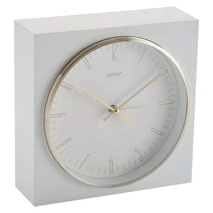 Reloj despertador sobremesa - Blanco, 6,5 x 16,5 cm