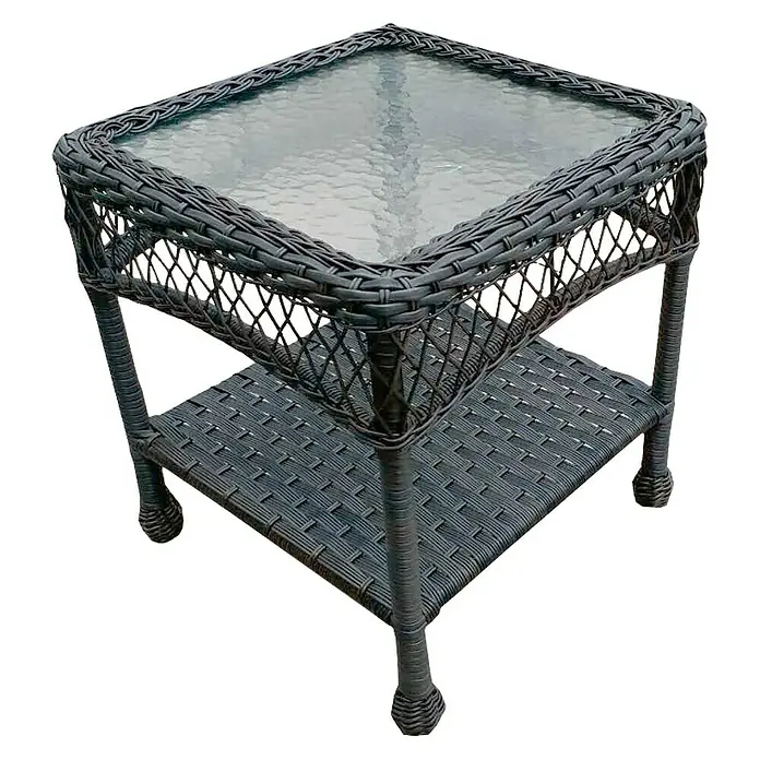Sunfun Conjunto de muebles de balcón Savannah - 3 piezas, Ratán sintético, Marrón