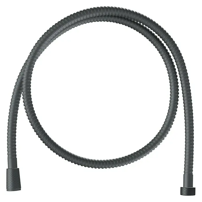 Grohe Brauseschlauch Relexaflex Longlife - Länge: 150 cm, ½″, Metall, Schwarz - Vorderansicht