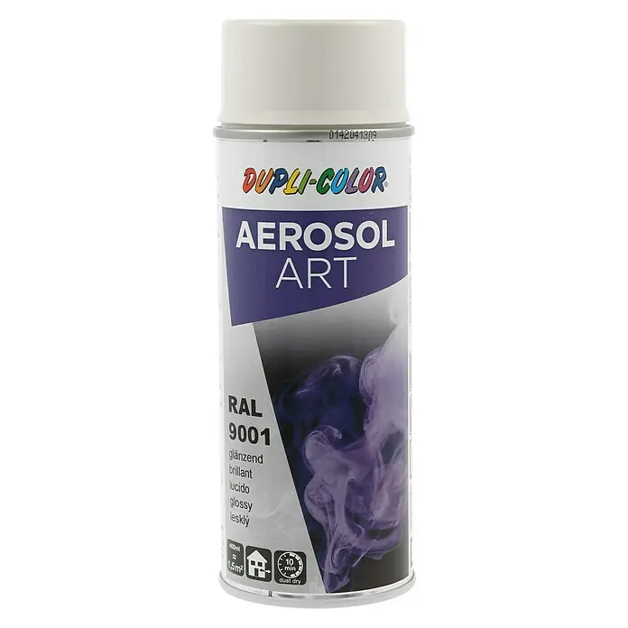 Dupli-Color Aerosol Art Sprühlack RAL 9001 - Cremeweiß, 400 ml, Glänzend - Vorderansicht